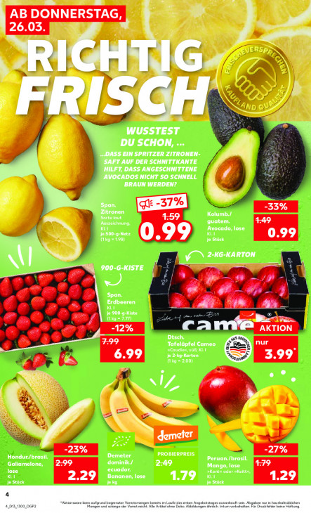 Kaufland Angebote ab 26.03.26 bis 01.04.26