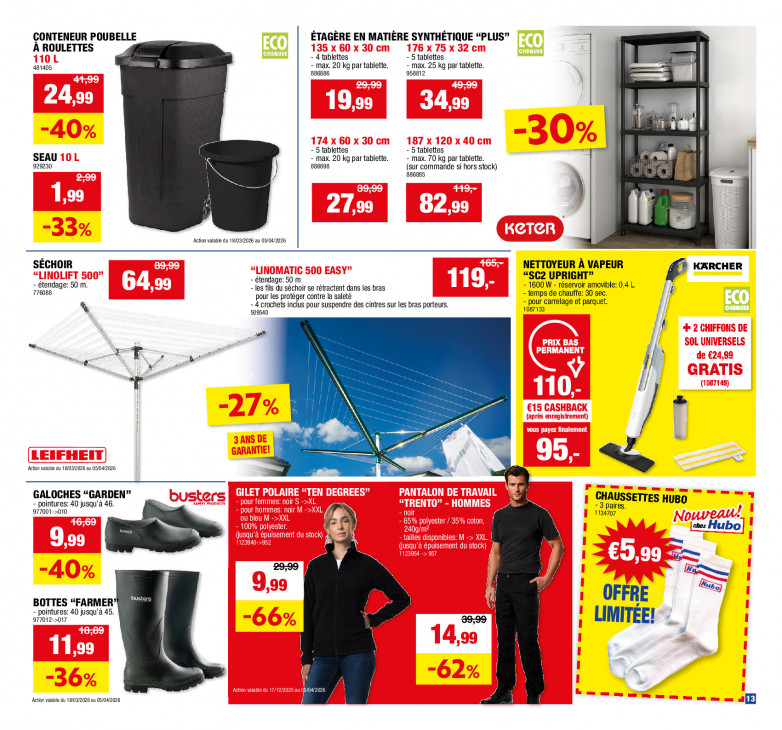 Hubo Dépliant 25.03.2026