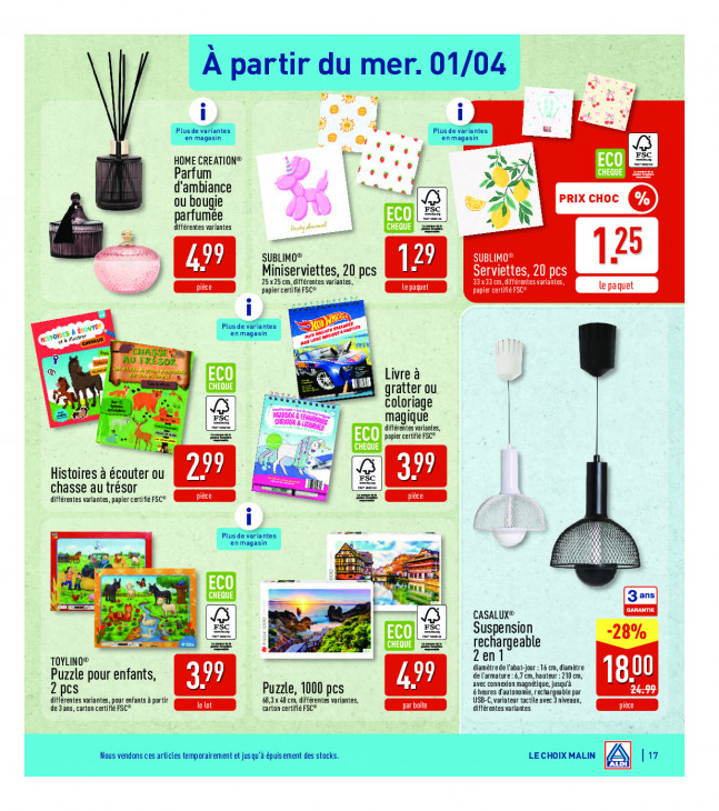 Aldi Dépliant 30.03.2026