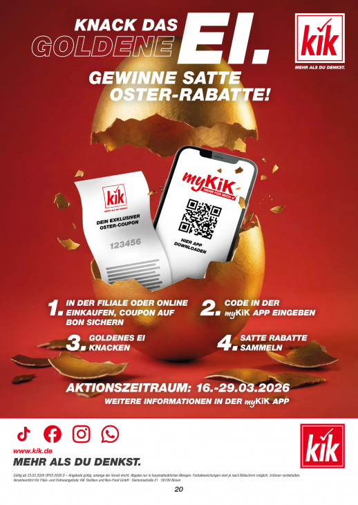 KiK Angebote ab 23.03.26 bis 11.04.26