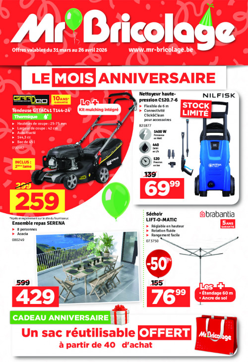 Mr. Bricolage Dépliant 31.03.2026