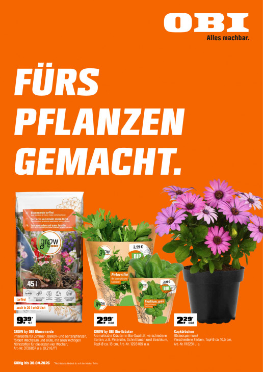 OBI Angebote ab 01.04.26 bis 30.04.26