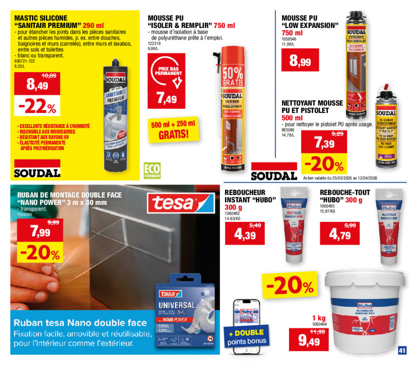 Hubo Dépliant 01.04.2026