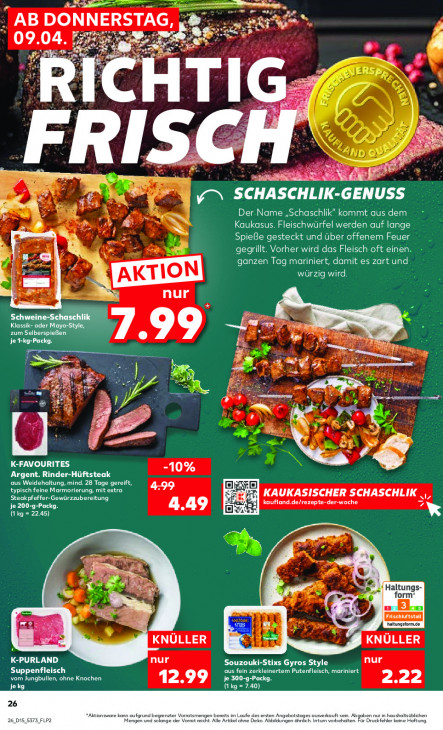 Kaufland Angebote ab 09.04.26 bis 15.04.26