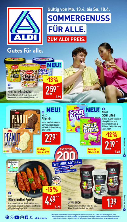 Aldi Nord Angebote ab 13.04.26 bis 18.04.26