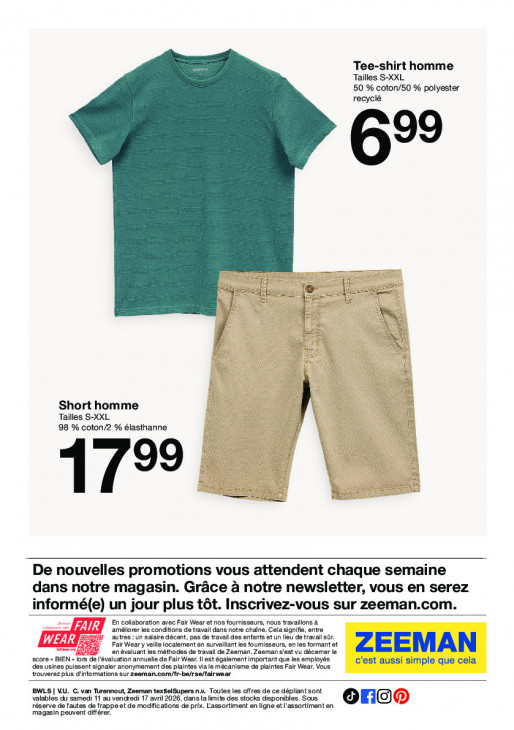 Zeeman Dépliant 11.04.2026