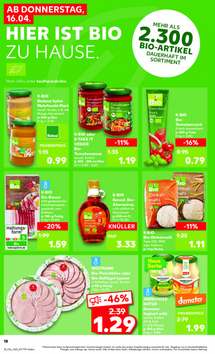 Kaufland Angebote ab 16.04.26 bis 22.04.26