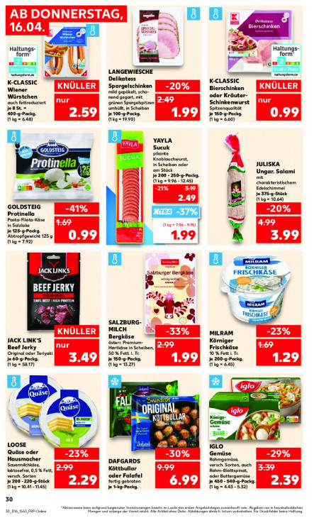 Kaufland Angebote ab 16.04.26 bis 22.04.26