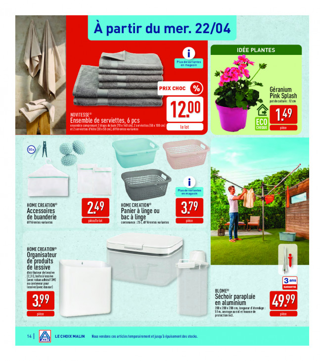 Aldi Dépliant 20.04.2026