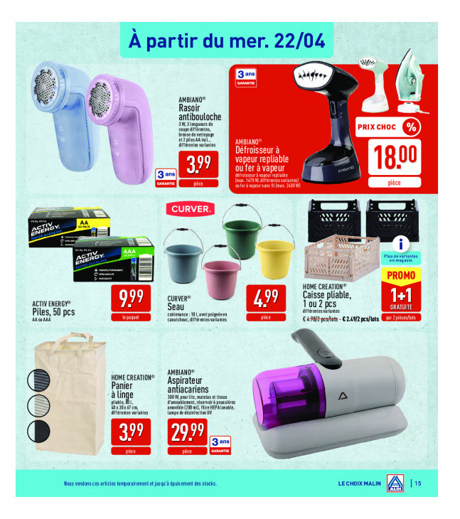 Aldi Dépliant 20.04.2026