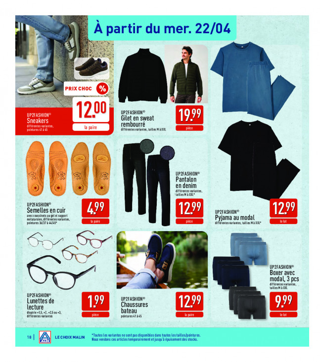 Aldi Dépliant 20.04.2026