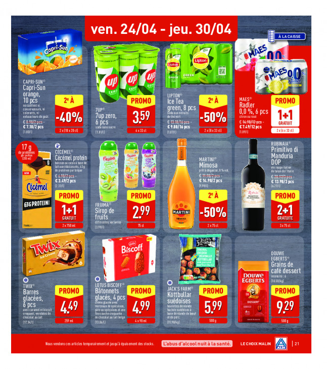 Aldi Dépliant 20.04.2026