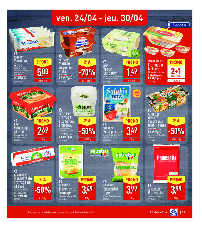 Aldi Dépliant 20.04.2026