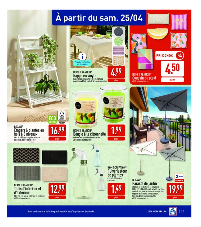 Aldi Dépliant 20.04.2026