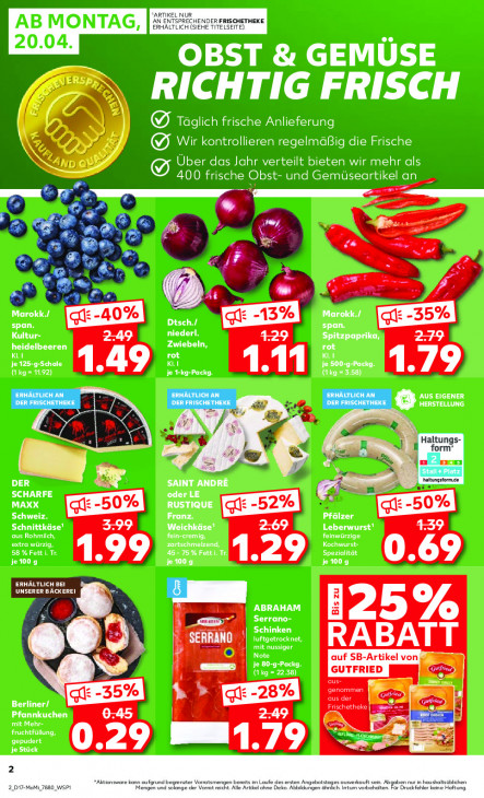 Kaufland Angebote ab 20.04.26 bis 22.04.26
