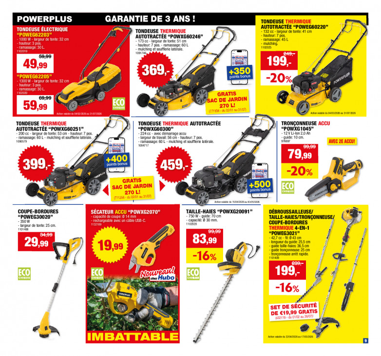 Hubo Dépliant 22.04.2026