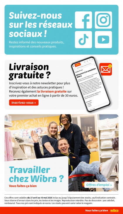 Wibra Dépliant 27.04.2026