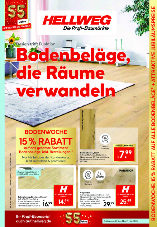 Hellweg Baumarkt Angebote ab 27.04.26 bis 02.05.26