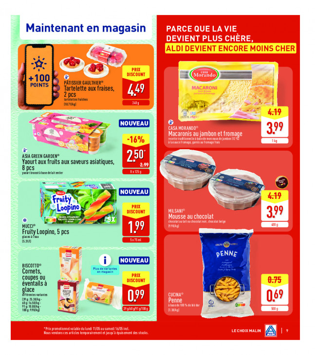 Aldi Dépliant 11.05.2026