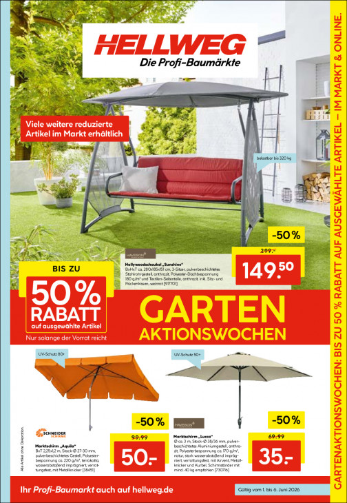 Hellweg Baumarkt Angebote ab 01.06.26 bis 06.06.26