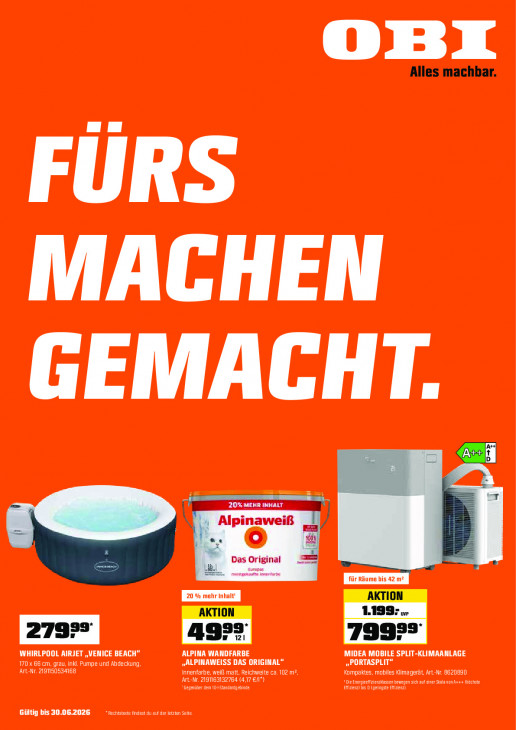 OBI Angebote ab 01.06.26 - bis 30.06.26