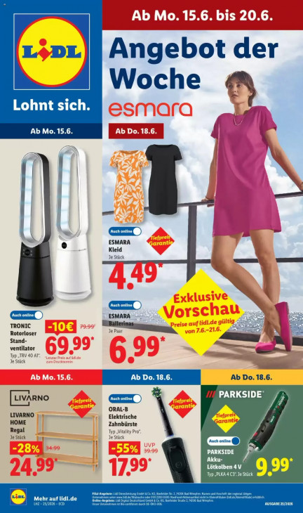 Lidl Angebote ab 15.06.26 - bis 20.06.26