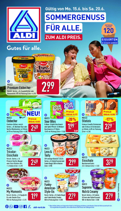 Aldi Nord Angebote ab 15.06.26 - bis 20.06.26