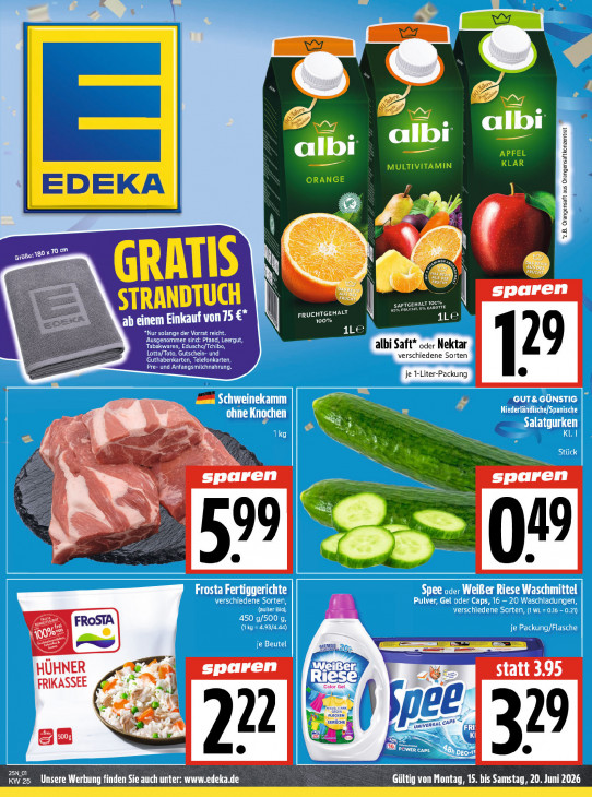 Edeka Angebote ab 15.06.26 bis 20.06.26
