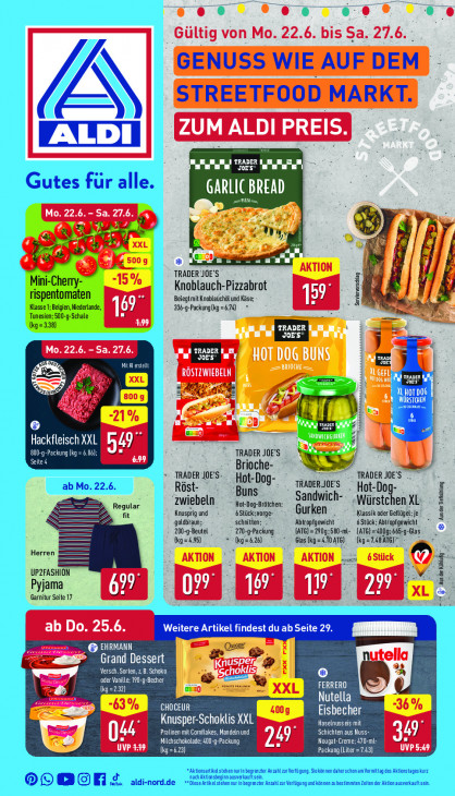 Aldi Nord Angebote ab 22.06.26 bis 27.06.26