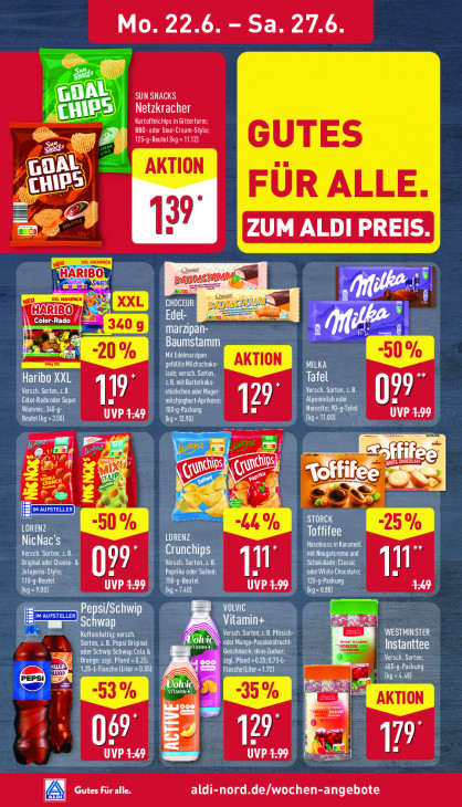 Aldi Nord Angebote ab 22.06.26 bis 27.06.26