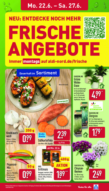 Aldi Nord Angebote ab 22.06.26 bis 27.06.26
