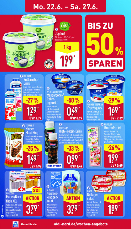 Aldi Nord Angebote ab 22.06.26 bis 27.06.26