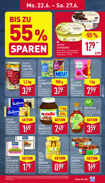 Aldi Nord Angebote ab 22.06.26 bis 27.06.26