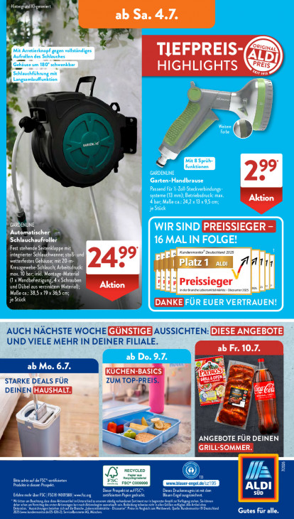 Aldi Süd Angebote ab 29.06.26 bis 04.07.26