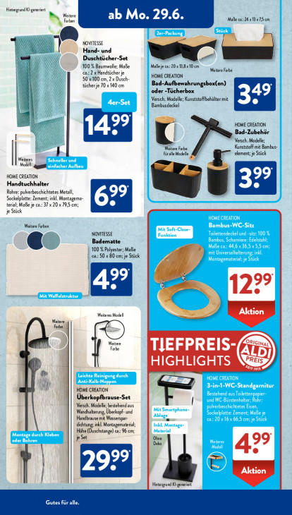 Aldi Süd Angebote ab 29.06.26 bis 04.07.26
