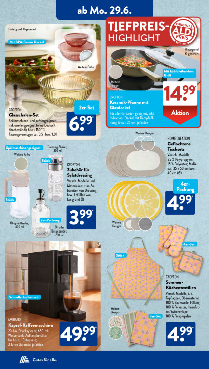 Aldi Süd Angebote ab 29.06.26 bis 04.07.26