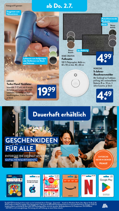Aldi Süd Angebote ab 29.06.26 bis 04.07.26