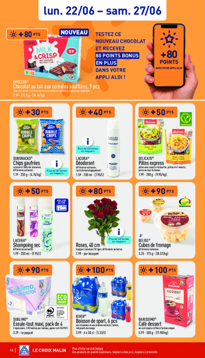 Aldi Dépliant 22.06.2026
