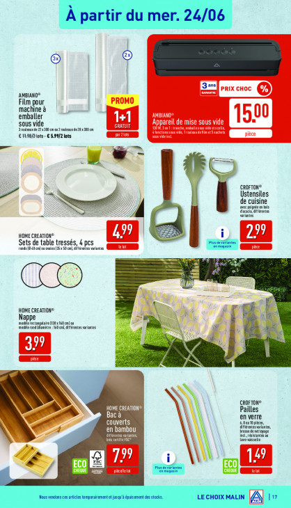 Aldi Dépliant 22.06.2026