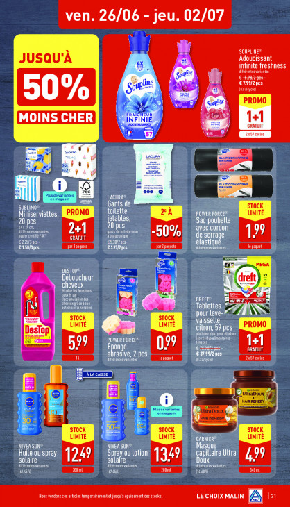 Aldi Dépliant 22.06.2026