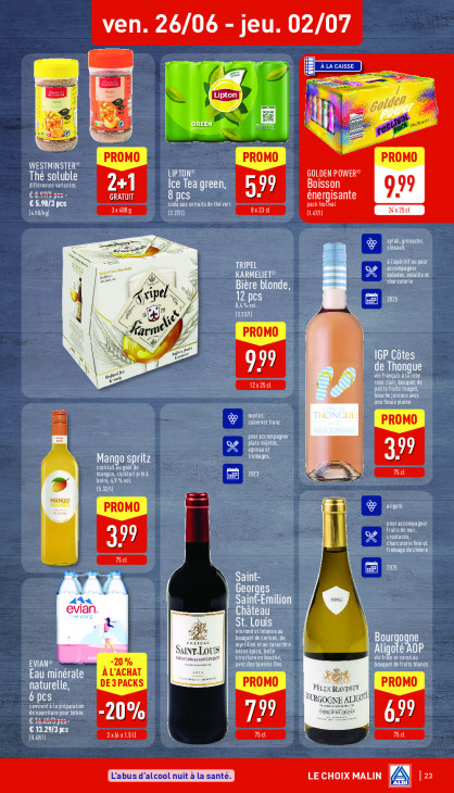 Aldi Dépliant 22.06.2026