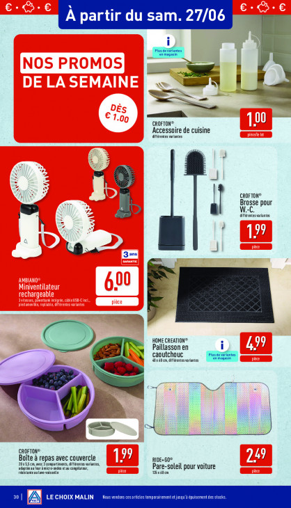 Aldi Dépliant 22.06.2026