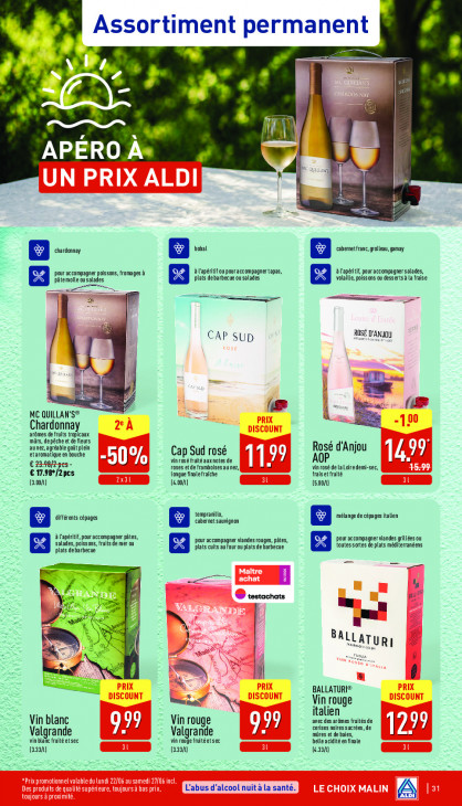 Aldi Dépliant 22.06.2026
