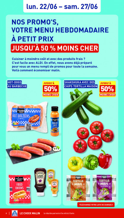 Aldi Dépliant 22.06.2026