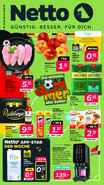 Netto Angebote ab 22.06.26 - bis 27.06.26