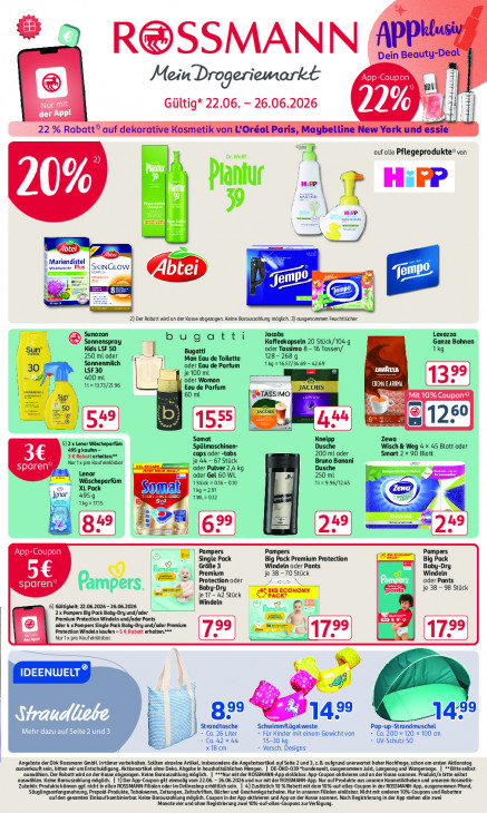 Rossmann Angebote ab 22.06.26 - bis 26.06.26