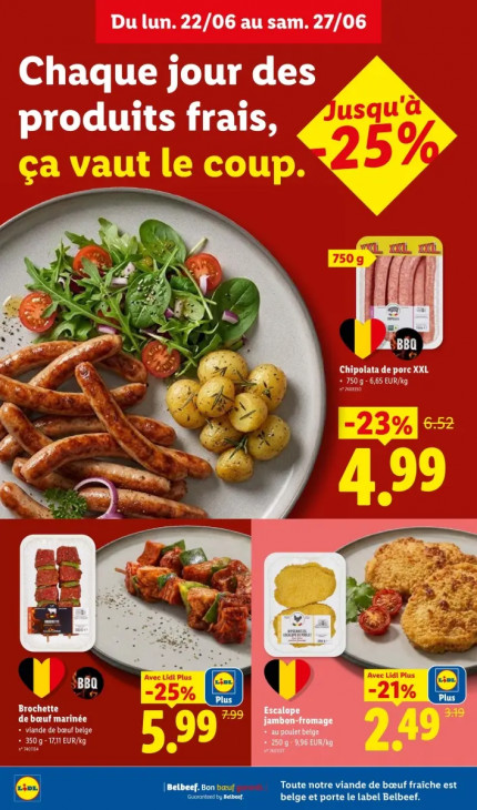 Lidl Dépliant 22.06.2026