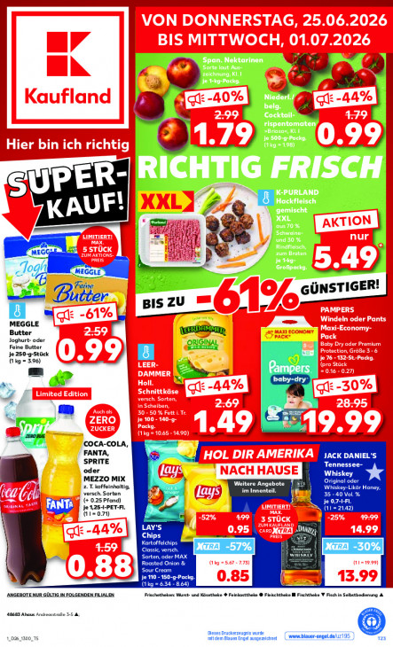 Kaufland Angebote ab 25.06.26 - bis 01.07.26