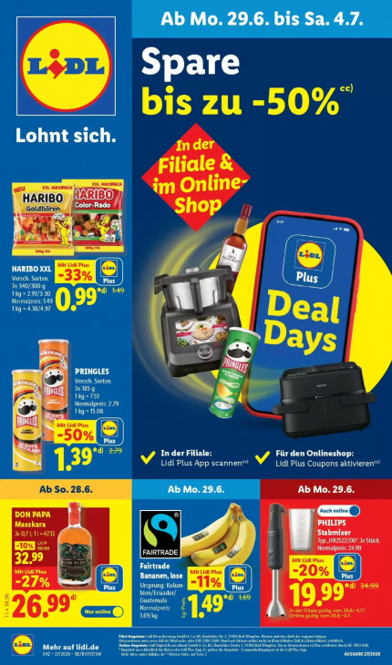 Lidl Angebote ab 29.06.26 - bis 04.07.26