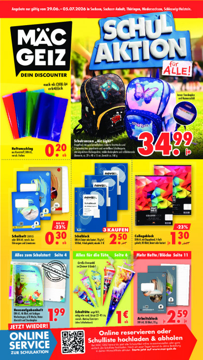 Mäc Geiz Angebote ab 29.06.26 - bis 05.07.26